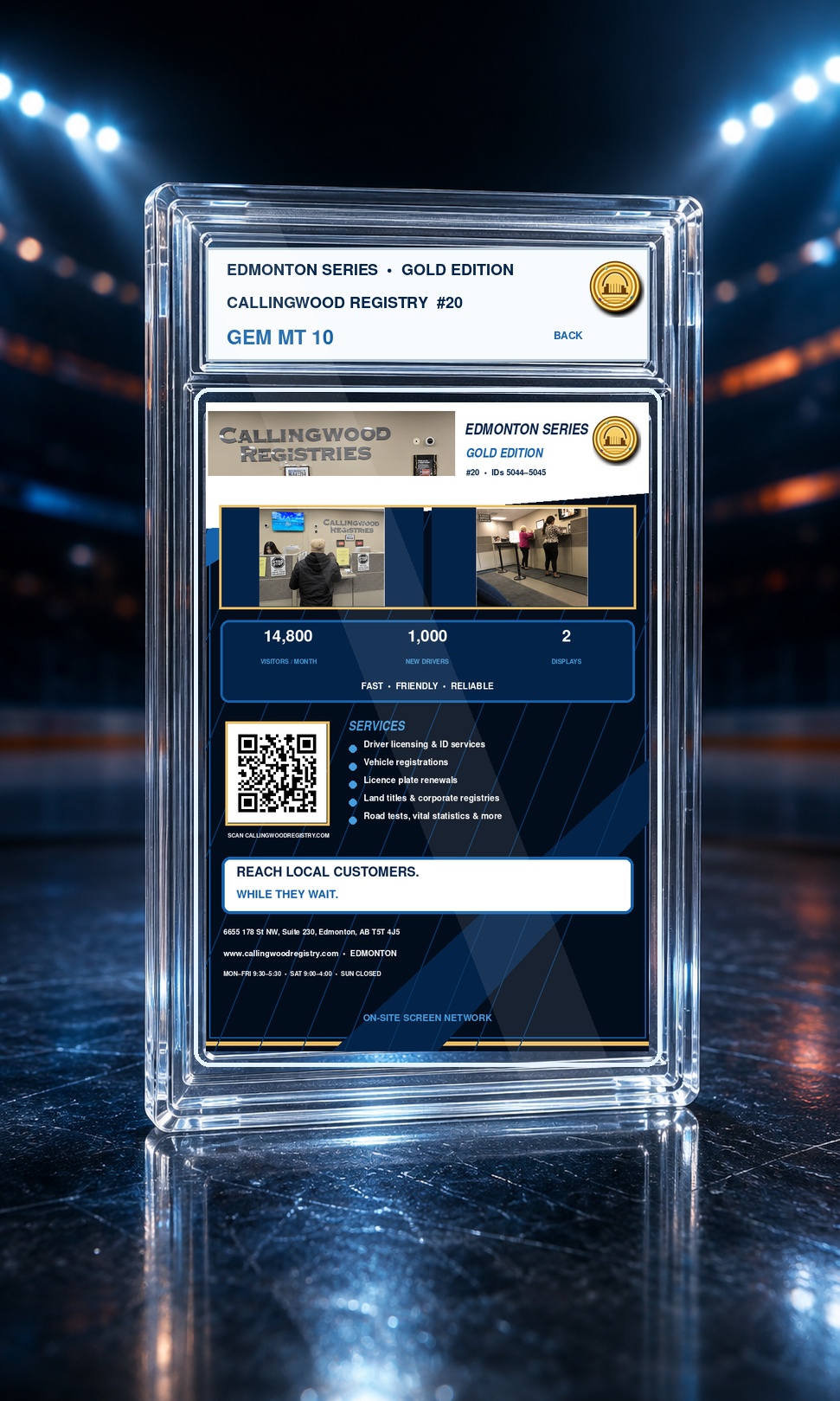 Callingwood Registry location details and audience card