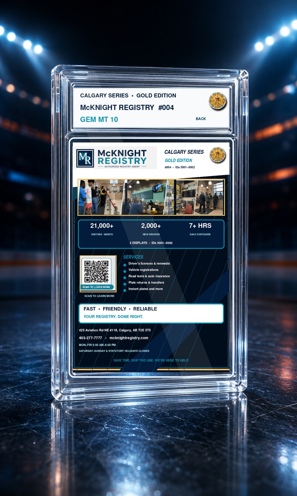 McKnight Registry location details and audience card