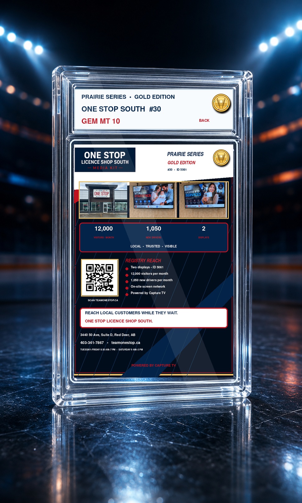 One Stop South location details and audience card