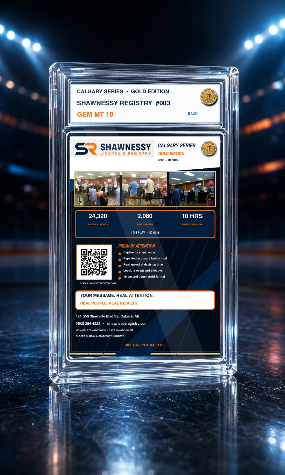 Shawnessy Registry location details and audience card