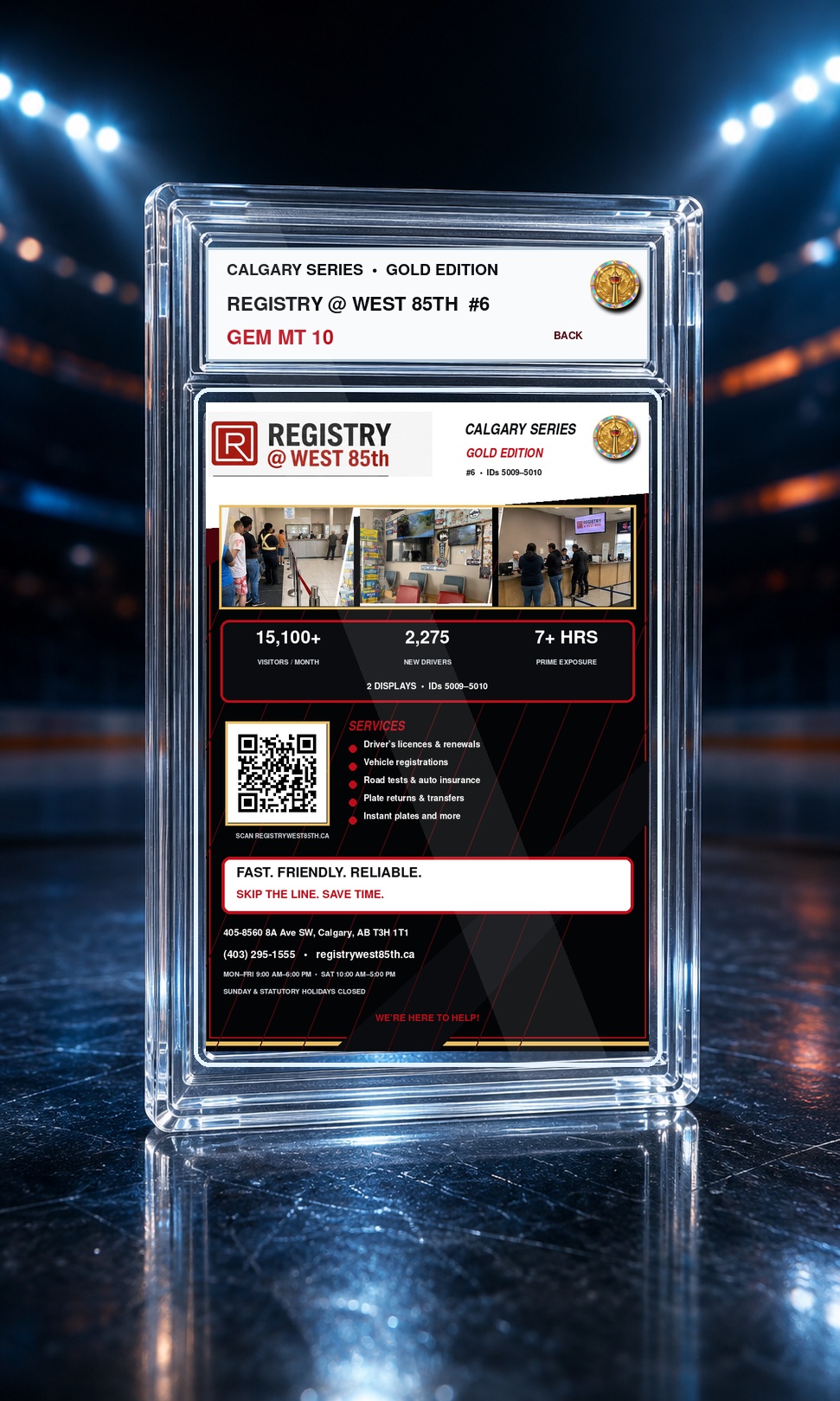 West 85th Registry location details and audience card